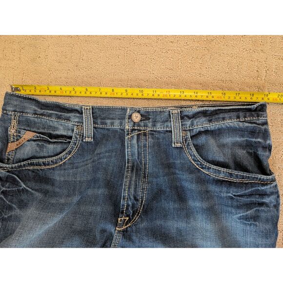 Ariat Jeans Mens Size 38x28 Blue Denim M4 Low Rise Boot 100% Cotton- Please Read - Picture 9 of 13